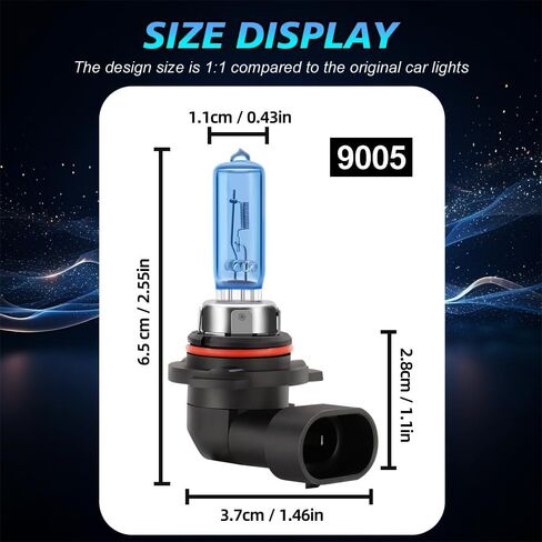 Upgraded Halogen Headlight Bulbs For Subaru Forester 2009 2010 2011 2012 2013 2014 2015 2016 2017 2018 2019 2020 2021 2022, 9005 High H11 Low Beam & H16(H11), 6000K White, 300% Brightness, 6-Pack in Kuwait