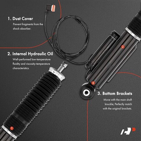 A-Premium Rear Magnetic Shock Absorber Compatible with Mercedes-Benz S211 Series E320 2005, E500 2004-2005, Passenger Side in Saudi Arabia