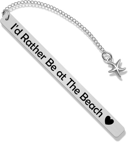 Beach Lover Gifts for Women Bookmark Beach Theme Gifts for Girls Family Friends Sisters Besties Coworkers Student Vacation Gift Birthday Present for Women Friends Metal Bookmark Graduation Present in Saudi Arabia
