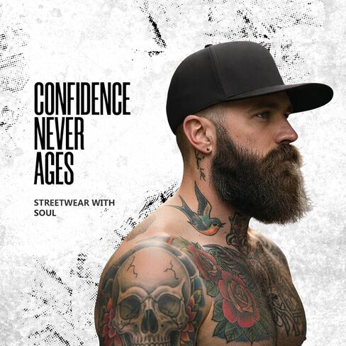 The Drive Clothing "OL' Lady Hat for Men & Women | Funny Offensive Fitted Baseball Cap | Structured Streetwear Hat | Bold Statement Urban Casual Headwear | Black & White in Kuwait