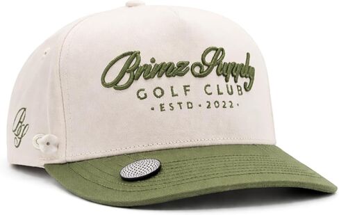 BRIMZ Cotton Golf Hat with Magnetic Brim & Tee Holder - Snapback Golf Cap for Men & Women - Magnetic Brim for Ball Marker in Saudi Arabia