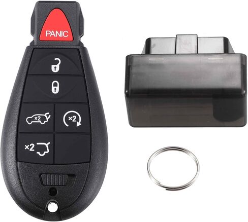 ACROPIX M3N5WY783X مفتاح التحكم عن بعد للدخول بدون مفتاح Fob لسيارة Jeep Grand Cherokee 2009-2013 لسيارة Jeep Commander 2008-2010 433 ميجا هرتز مجموعة مفاتيح التحكم البديلة في السيارة DIY أداة 6 أزرار سوداء in Saudi Arabia
