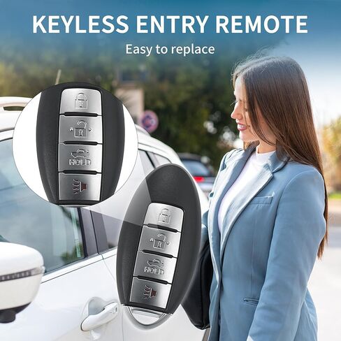 Keyless Entry Remote for Nissan Altima 2007-2012 315Mhz KR55WK48903 4 Button Reusable | Control Replacement Car Key Fob 1 Pcs for Nissan Maxima 2009-2014 in Saudi Arabia