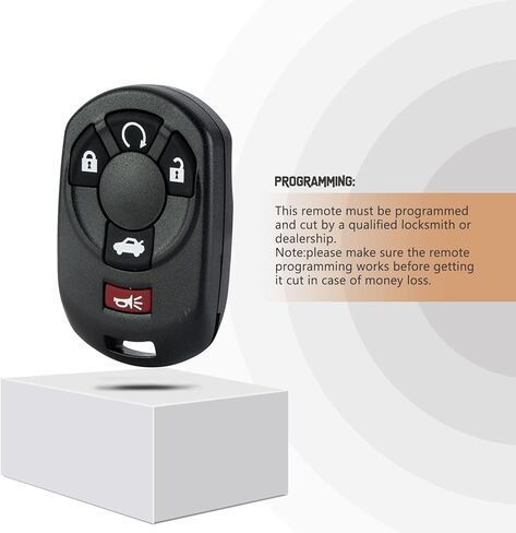 Remote Car Key Keyless Entry Transmitter Replacement for 2005/2006/2007 Cadillac STS/Chevrolet Corvette M3N65981403 315 MHz (Single) in Kuwait