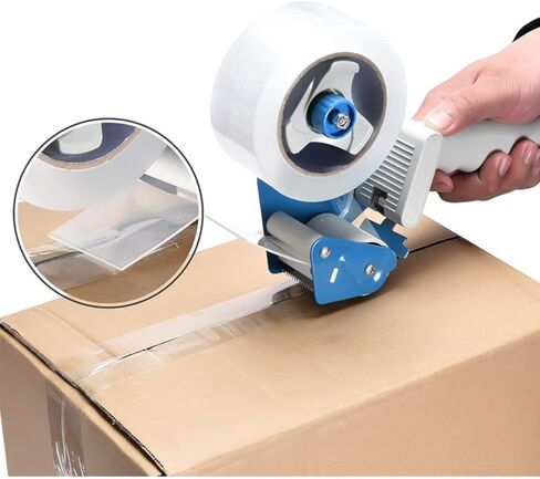3-Inch Heavy Duty Packaging Tape Gun 4 Pcs Packing Tape Dispenser Gun Non Slip Silicone Handle Portable for Packing Boxes & Moving Box Sealing(Without Tape) in Kuwait