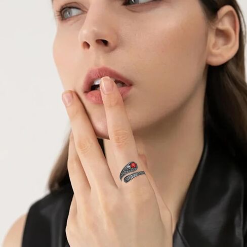 Gothic Skull Spoon Ring 925 Sterling Silver Skull Thumb Rings Skeleton Jewelry Gifts for Women in Kuwait