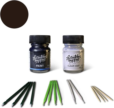 ScratchesHappen Exact-Match Touch Up Paint Kit - Kodiak Brown Metallic (J1/M7261A) for Ford - Essential (Paint + Clear Coat) in Kuwait