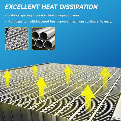 RAYTEN Aluminum Radiator Compatible with TOYOTA TUNDRA 4.7 V8 2000-2003, AB 32mmAT6.5mm Replaces Radiator CU2321 in Kuwait