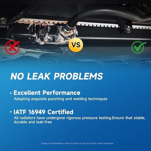 RAYTEN Aluminum Radiator Compatible with TOYOTA TUNDRA 4.7 V8 2000-2003, AB 32mmAT6.5mm Replaces Radiator CU2321 in Kuwait