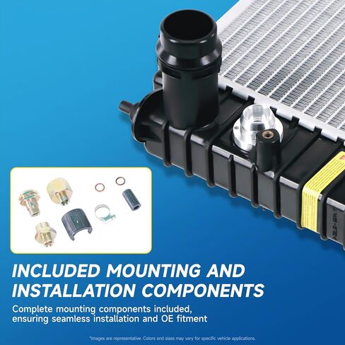 RAYTEN Aluminum Radiator Compatible with TOYOTA TUNDRA 4.7 V8 2000-2003, AB 32mmAT6.5mm Replaces Radiator CU2321 in Kuwait