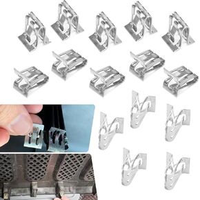 15PCS Car Trim Panel Metal Retainer Clips, U-Shaped Metal Dash Body Panel Clips, Auto Dashboard Console Fastener Replaces OEM#11588650, Car Panel Clips, Compatible with Most Vehicle in Kuwait