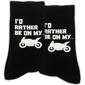 أفضل أن أكون على دراجتي النارية، جوارب مبتكرة لراكبي الدراجات النارية، لمحبي الدراجات النارية، هدايا رائعة للأصدقاء، العائلة، هدايا لأعياد الميلاد، عيد الميلاد، إلخ.(027) in Kuwait