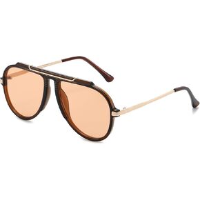 Oversized Aviator Sunglasses for Women Men Classic Retro 70s Sun Glasses Metal Temple Aviators Shades in Saudi Arabia