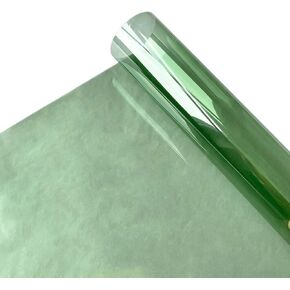 ECYC Ltd، أوراق تظليل النوافذ الملونة من الفينيل، غشاء نافذة مزخرف شفاف، غشاء نافذة لاصق ثابت، ملصق نافذة من الزجاج الملون، غشاء ملون للمنزل والمكتب، 15.7 × 47.2 بوصة in Kuwait