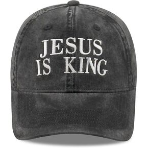 Inspirational Christian Baseball Cap, Adjustable Embroidered Cotton Hat for Men Women Dad Hat Gifts for His Her in Kuwait