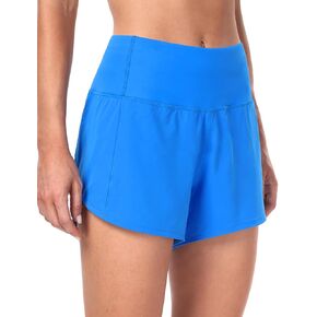 HeyNuts Focus Athletic Shorts for Women, High Waisted Workout Gym Running Shorts with Liner 4" in Kuwait