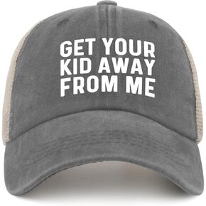 GET Your Kid AWAYS from ME Hat Trucker Hat Women Funny Mesh Baseball Cap for Summer in Kuwait