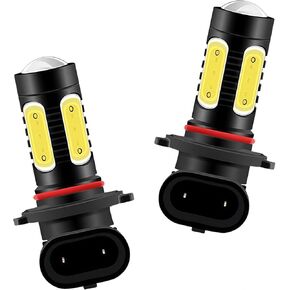 2 PCS Car 9005 LED Bulbs, 6000K High-brightness COB Lamp Beads, Waterproof Replacement Front Fog Lamps with Effective Heat Dissipation Plug and Play, Universal for Cars (Ice Blue) in Kuwait