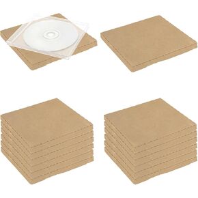 25 PCS CD Mailer Box, 4.96 x 5.7 x 0.47 Inch CD Brown Shipping Boxes, Corrugated Mailing Bags, for Moving house Mailing Shipping Storage Packaging Gifting in Kuwait