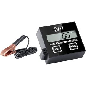 Digital Chainsaw Tachometer Tach Gauge LCD Display Screen Waterproof Speedometer Small Engine Tachometer for ATV Chain Saw RV, Double Button in Kuwait