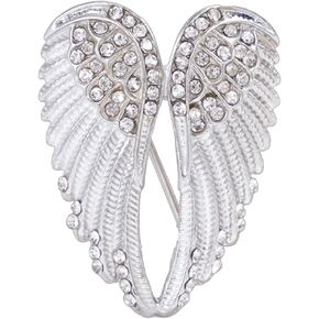 Angel Wing Brooch Pin for Women Fashion Colorful Rhinestone Enamel Fairy Elf Wings Brooch Pin Birthday Party Dresses Clothing Accessories Jewelry in Saudi Arabia