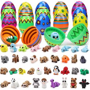 8PCS Articulated Cat Figurines, Colorful 3D Printed-Style Flexible Cat Ornaments, Desk Display Collectibles for Home Décor & Gift Sets, Easter Decoration in Saudi Arabia