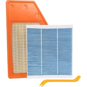 Engine Air Filter&Cabin Air Filter Combo Pack-Compatible with Chevy Malibu L4 1.5L Turbo 2016-2024,Malibu L4 1.8L Hybrid 2016-2019-CF11966&CA12085 in Kuwait