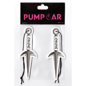 PumpCar 2 pieces Ninja Kunai double-sided hanging Japanese anime cherry-scented One Piece car air freshener Cool for rearview mirror Car Interior Accessories Household Gifts in Kuwait
