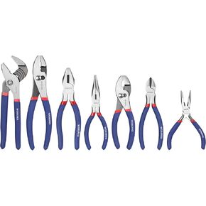 WORKPRO 7-piece Pliers Set (8-inch Groove Joint Pliers, 6-inch Long Nose, 6-inch Slip Joint, 4-1/2 Inch Long Nose, 6-inch Diagonal, 7-inch Linesman, 8-inch Slip Joint) for DIY & Home Use in Kuwait