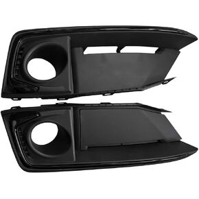 YLT AUTO A Pair Of Front Bumper Fog Light Cover Replacement Kit Frame LH+RH Black Baffle Cover Fit 2019-2021 For Honda Civic Coupe/Sedan 71180TBAA60 in Kuwait