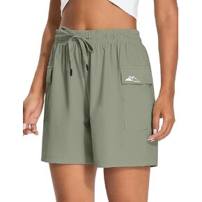 EZRUN Women's 5" Hiking Shorts Lightweight Quick Dry Athletic Shorts with Pockets Casual Golf Travel Summer 2026 Cool in Kuwait
