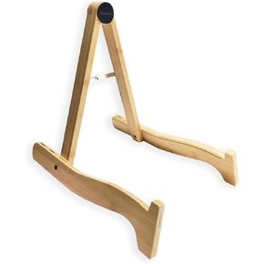 Rockhouse Guitar Stand, Wooden A-Frame Folding Guitar Floor Stand with Picks Holder for Single Electric, Acoustic, Bass Guitar in Kuwait