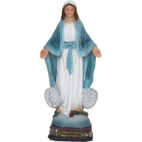 Cannan Virgen Milagrosa 6" Nuestra Señora de las Gracias de la Medalla Milagrosa Resin Religious Figure Mini Our Lady of The Miraculous Medal in Kuwait