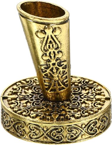 NUOBESTY Retro Metal Single Pen Holder for Desk Vintage Style Pen Stand Base Suitable for Fountain Quill and Writing Office Desk Organizer in Saudi Arabia