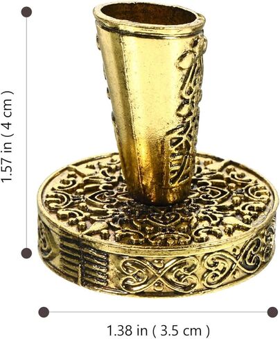 NUOBESTY Retro Metal Single Pen Holder for Desk Vintage Style Pen Stand Base Suitable for Fountain Quill and Writing Office Desk Organizer in Saudi Arabia