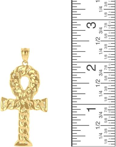 غرامة 14 ك الذهب الأصفر المصرية عنخ الصليب قلادة قلادة in Kuwait