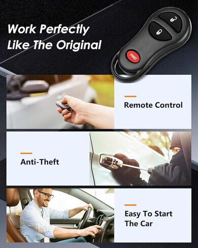 OCPTY Replacement 1Pcs Remotes Key Fob for Dodge Dakota Durango Ram 1500 for Jeep Cherokee Grand Cherokee for Dodge Ram 2500 3500 1999-2004 GQ43VT9T 56045497 04686366 05014736 56036859 in Saudi Arabia