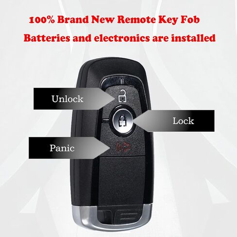MechanMagic Key Fob Replacement Fits for Ford Bronco Ecosport Edge Escape Explorer Fusion Ranger Maverick F150 2018 2019-2021 2022 2023 2024 F250 F350 F450 F550 F650 F750 Keyless Entry Remote Control in Saudi Arabia