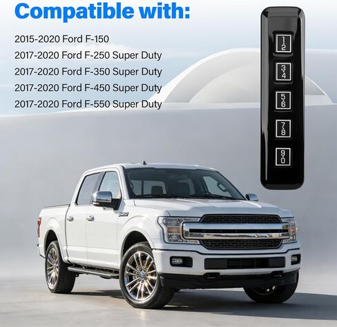Keyless Entry Keypad Driver Side Compatible with 2015-2020 Ford F-150 2017-2020 F-250 F-350 F-450 F-550 Super Duty, Keyless Lock Pad Replace OE# FL3Z-14A626-AD 601-046 Keypad Actuator Assembly in Kuwait