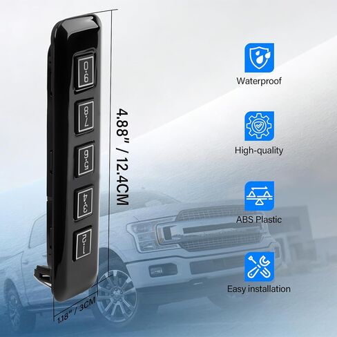 Keyless Entry Keypad Driver Side Compatible with 2015-2020 Ford F-150 2017-2020 F-250 F-350 F-450 F-550 Super Duty, Keyless Lock Pad Replace OE# FL3Z-14A626-AD 601-046 Keypad Actuator Assembly in Kuwait