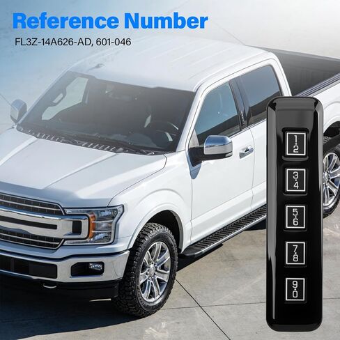 Keyless Entry Keypad Driver Side Compatible with 2015-2020 Ford F-150 2017-2020 F-250 F-350 F-450 F-550 Super Duty, Keyless Lock Pad Replace OE# FL3Z-14A626-AD 601-046 Keypad Actuator Assembly in Kuwait