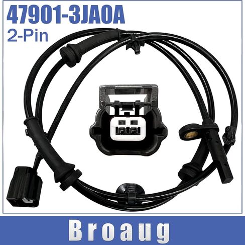 2 Pcs Rear ABS Wheel Speed Sensors (Left & Right) Compatible with Nissan Pathfinder (2013-2021) / Infiniti QX60 (2014-2020), JX35 (2013) - Replaces OE 47901-3JA0A & 47900-3JA0A in Saudi Arabia