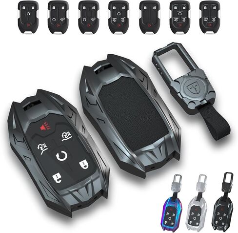 Key Fob Protector,Keychain,Accessories for GMC,Yukon,Sierra,Chevy Silverado 1500 2500/3500HD(3/4/5/6Buttons) in Saudi Arabia