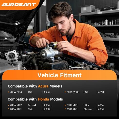 بداية متوافقة مع Honda Accord 2006-2012، CR-V 2007-2011، Element 2007-2011، Civic 2006-2011 & Acura TSX 2006-2014، 2.0L 2.4L بديل لـ 31200-RAA-A61 17960 in Kuwait