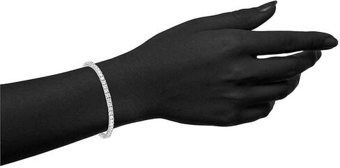 MDFUN Tennis Bracelet for Women 3mm Cubic Zirconia 18K White Gold/Yellow Gold Plated in Saudi Arabia