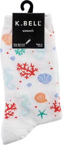 Novelty Crew Socks-Coral Reef in Saudi Arabia