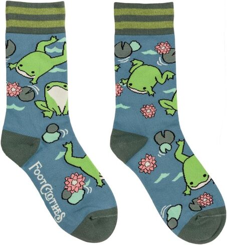 FootClothes Woodland Whimsy Cute Forest Critters Crew Socks Adult Unisex OSFM in Saudi Arabia