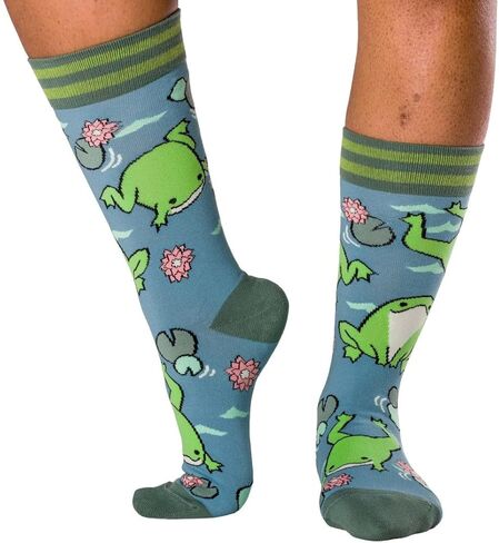 FootClothes Woodland Whimsy Cute Forest Critters Crew Socks Adult Unisex OSFM in Saudi Arabia