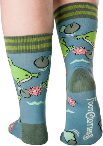 FootClothes Woodland Whimsy Cute Forest Critters Crew Socks Adult Unisex OSFM in Saudi Arabia