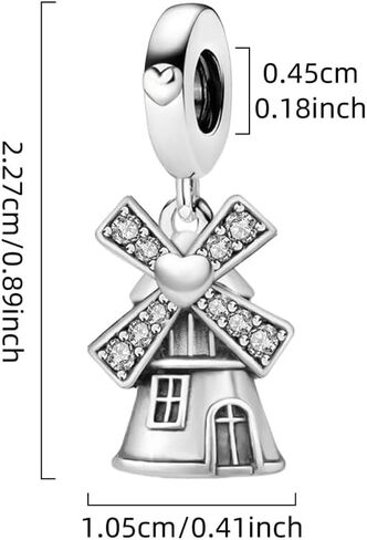 1Pc Fashionable windmill Beads Charms Fit DIY Jewelry Matching And Daily Outfit Decoration Gift For Women in Saudi Arabia